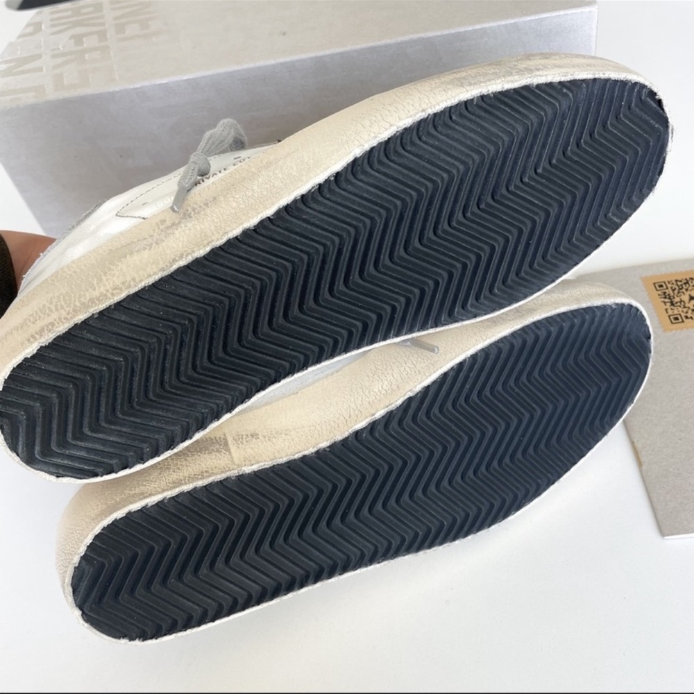 Golden Goose Superstar Mixed Media Checkered Low-Top Sneakers - Picture 9 of 12